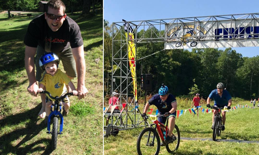 father and son finish the Chequamegon 40