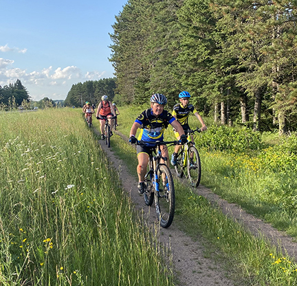 Mountain bike group returns to the shop