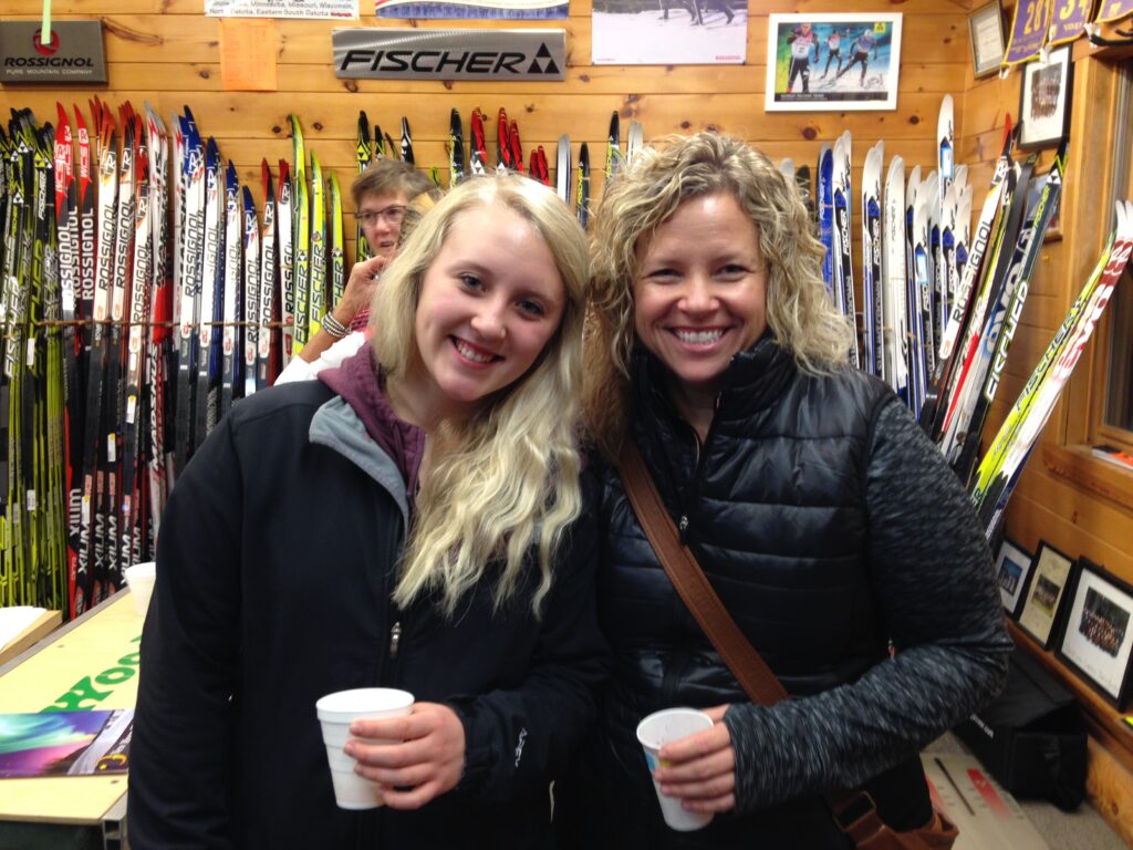 Daughter and Mom enjoying Ladies' Night.