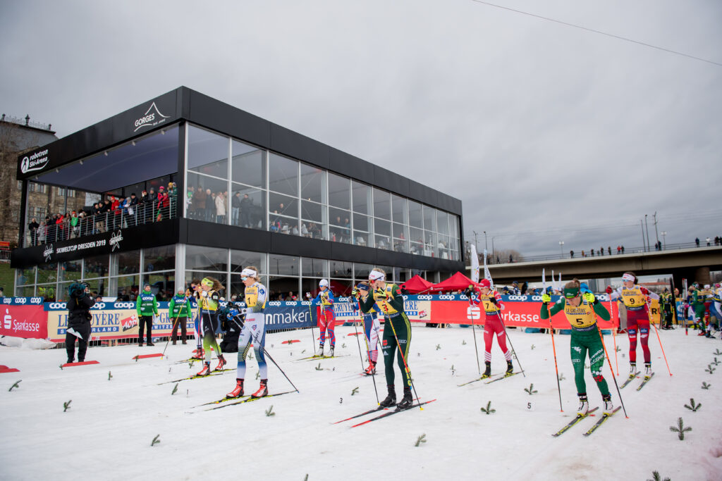 Final team sprint of the World Cup.