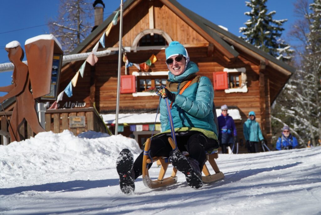 Sledding in Slovenia