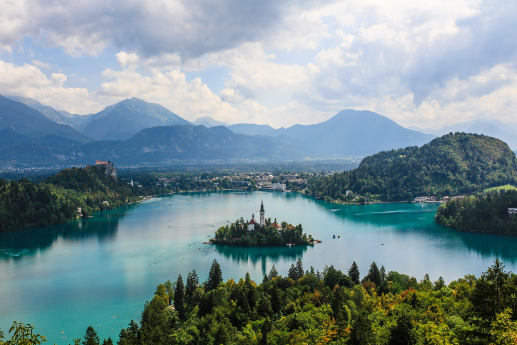 Lake Bled in summer