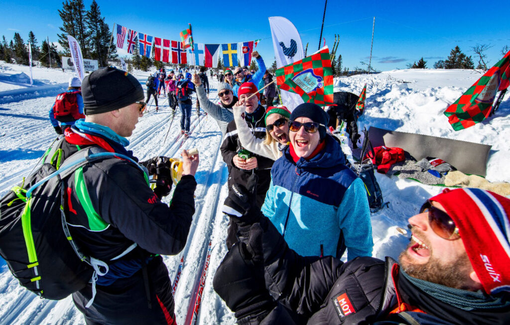 Feed station at the Birken