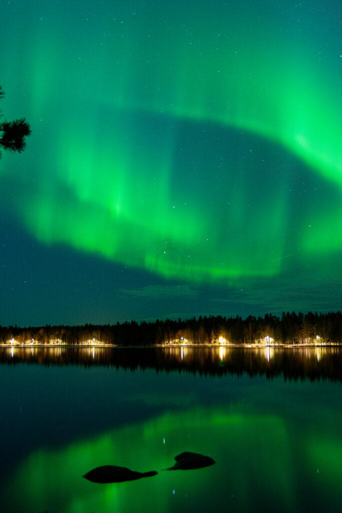 northern lights in Sweden