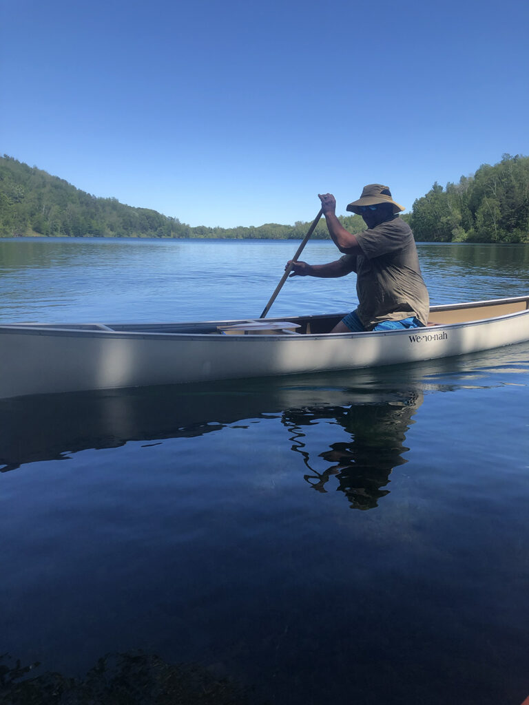 Canoing in Cuyuna, MN