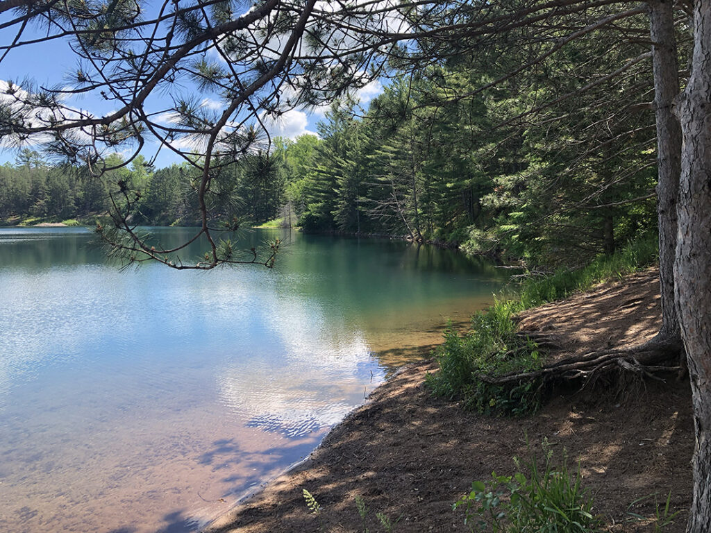 One of the serene, beautiful lakes in Cuyuna