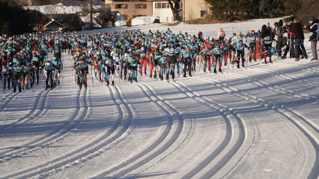 Perfect tracks await Transju skiers.