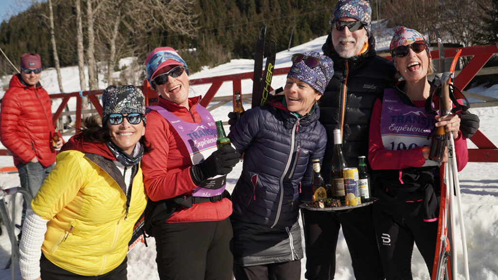 Party at the end of the trail during the Transju.