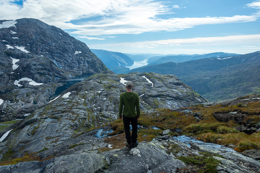 Top of the world in Lomsdal-Visten National Park.