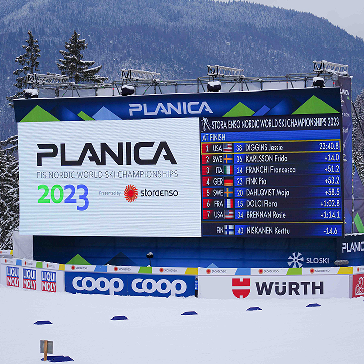 The Jumbotron in Planica.