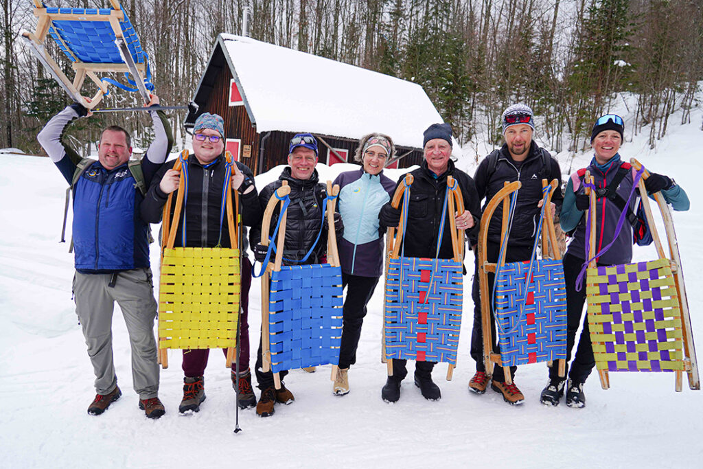 Head up to the full moon party just to sled down.