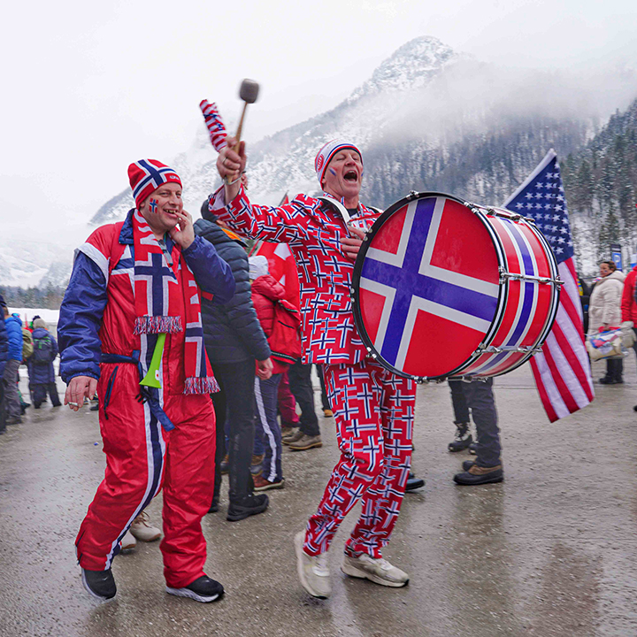 Nordic World Championships fans from Norway.