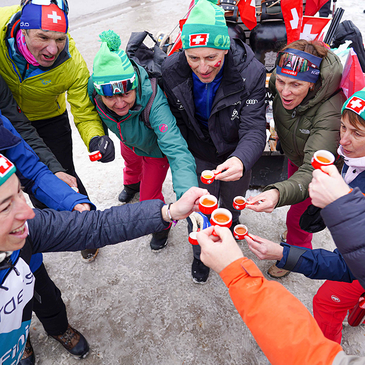 Nordic World Championships fans from Switzerland.