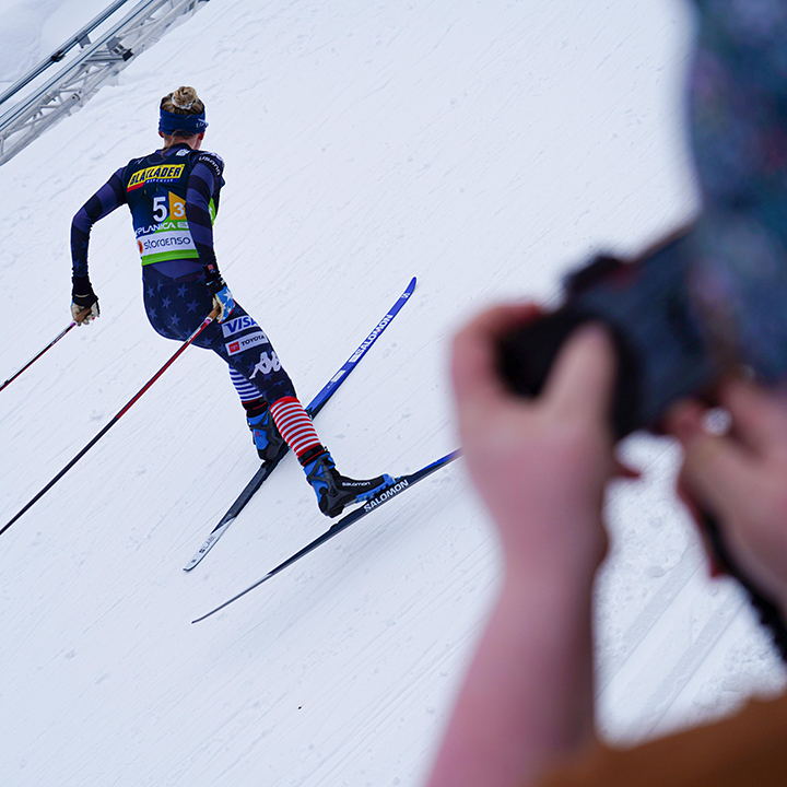 Jessie in the 30 km skiathlon.