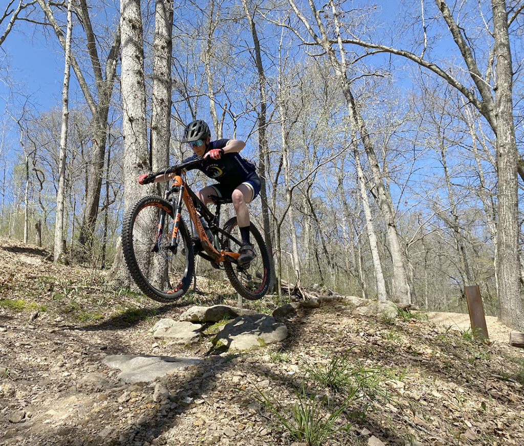 New Moon ambassador gets some air on the Bentonville trails