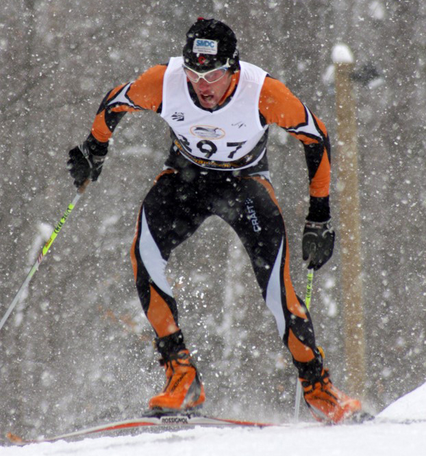 John Bauer in a ski race.