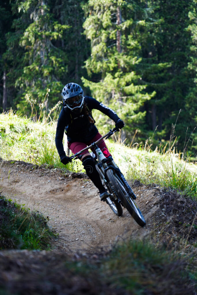 Warming up on the flow trails.