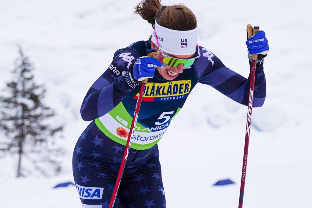 Rosie in the 4 x 5 km Relay at World Champs