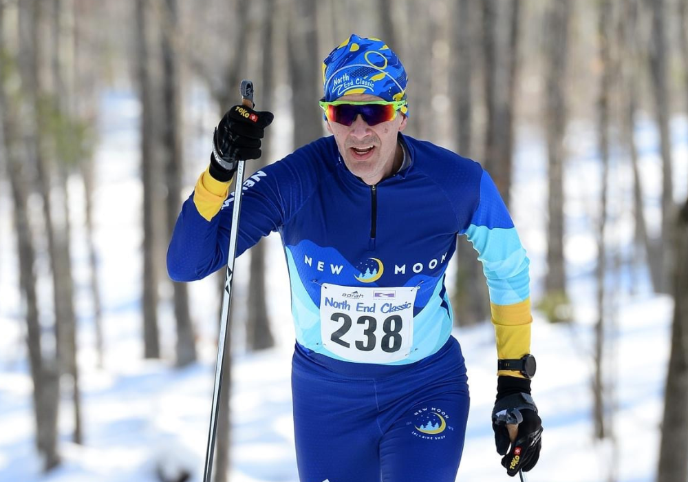 New Moon Ambassador Charlie Anderson skiing the North End Classic.