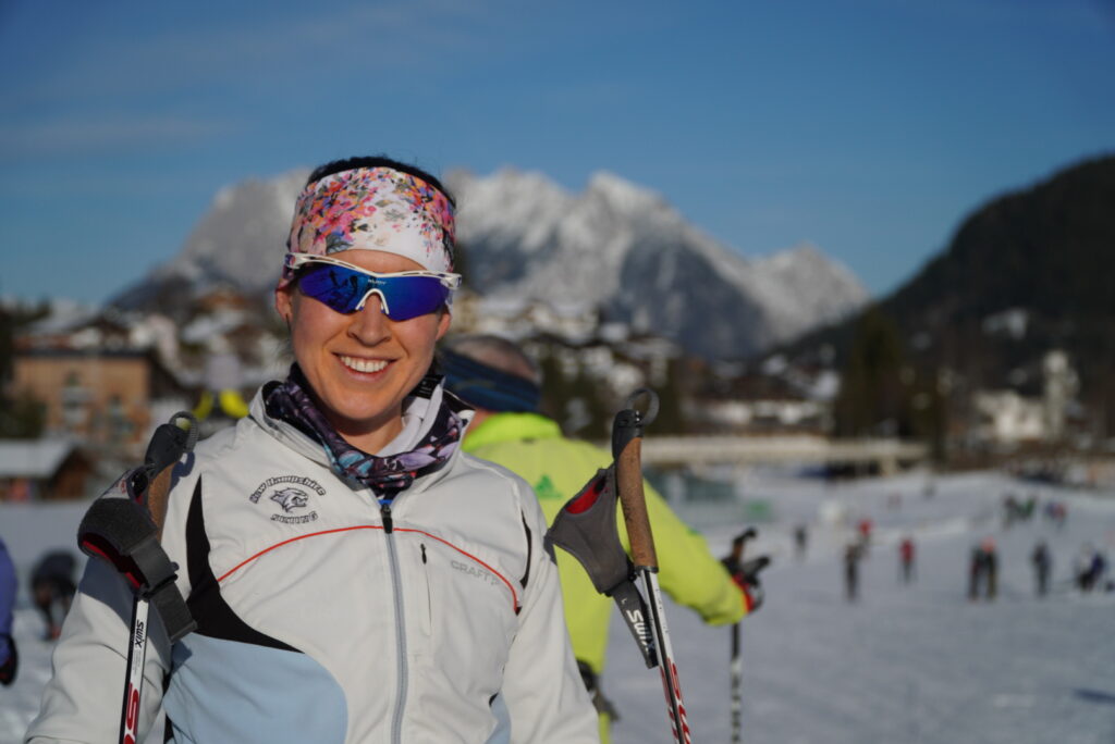 Katie in Seefeld.