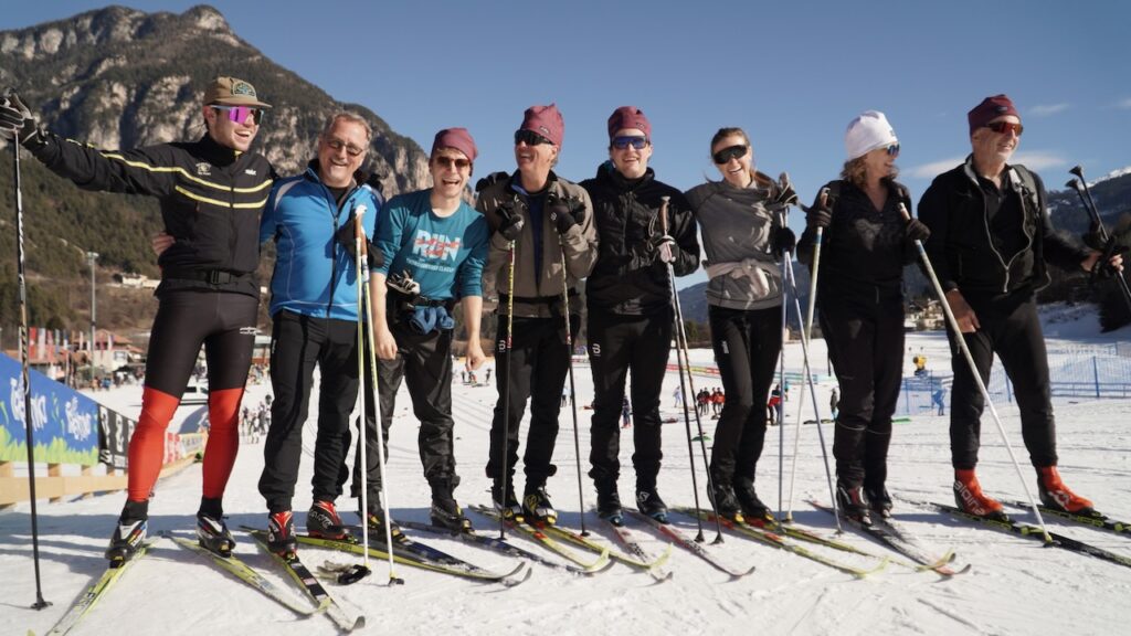 Lumi guests at Val di Fiemme stadium in Cavalese, Italy.