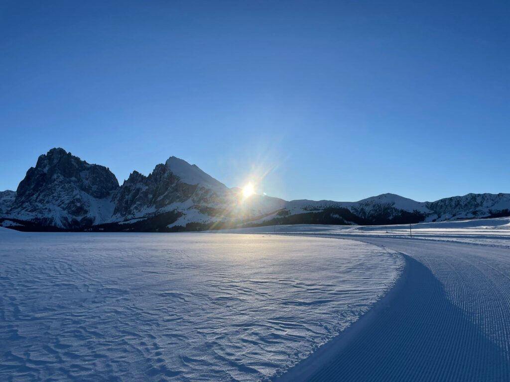 Seiser Alm at sunrise.